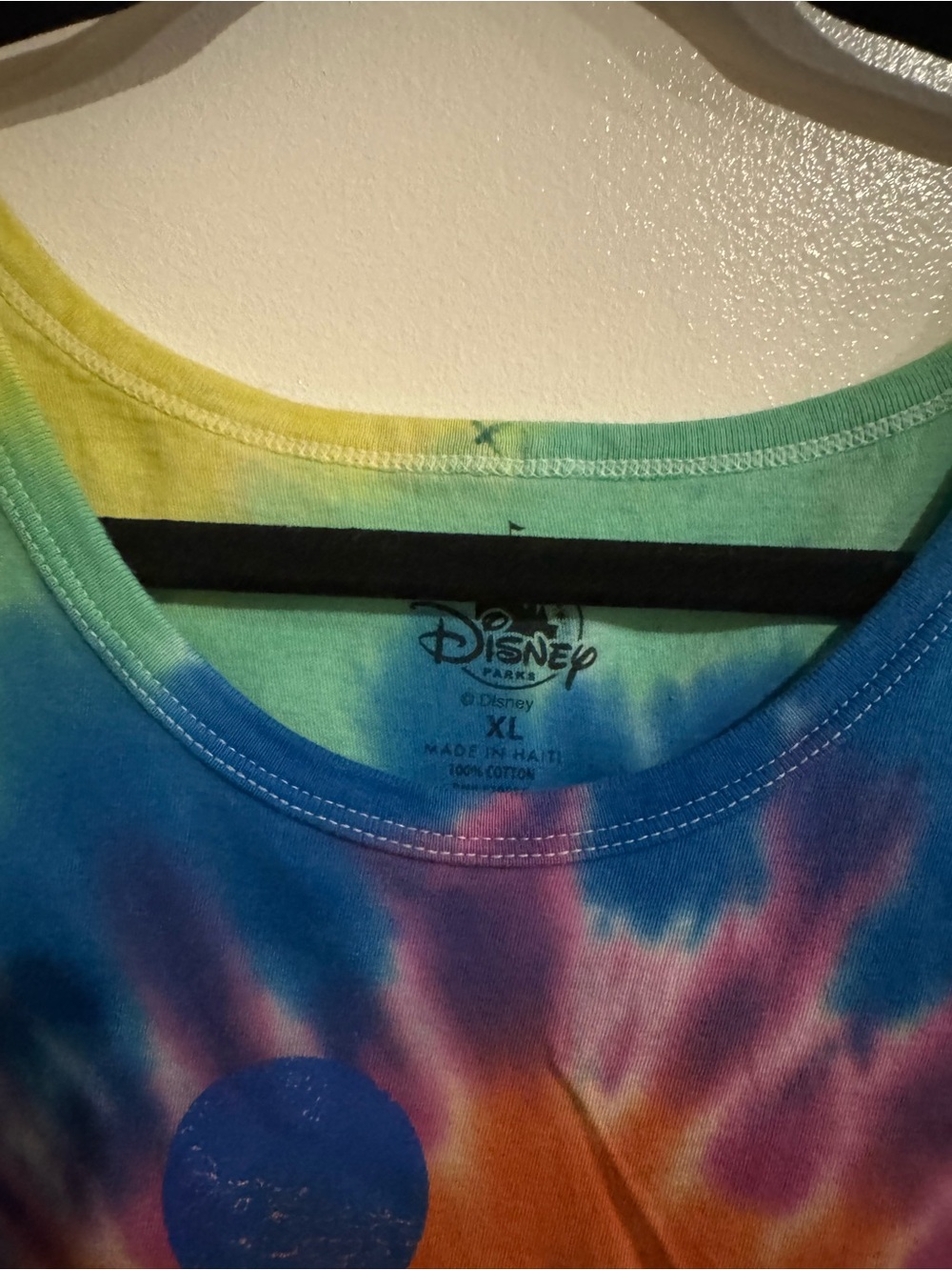 Disney Tie-Dye Mickey Tank Top - Blue, Orange, Purple, Green, Yellow - Picture 4 of 5